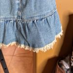 Cato  Denim Short Sleeve Jacket Raw Ruffle Hem Plus Size 3X 22/24W Photo 5