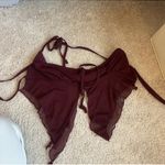 Edikted  Tie Burgundy Top Photo 1