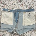 Madewell  Relaxed frayed Denim cotton Shorts button fly Cedarcroft Wash Size 32 Photo 12