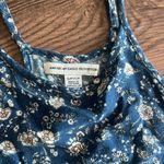 American Eagle  blue floral babydoll tank top Photo 1