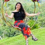 12th Tribe  black red yellow flower skirt maxi Photo 4