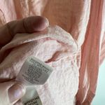 J Jill Love Linen Button Up Shirt Pink Long Sleeve Tall Medium beach boho Photo 5