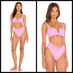 l*space ππ Ribbed Bikini Set ~ Rosebud Pink XL NWT Photo 5