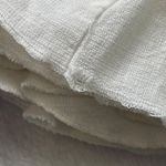 Blush Boutique Ruffle Romper Women's Size Small Rayon Linen Off White Lined FLAW Photo 6