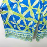 Haute Hippie  | Bright Blue and Green Wide Leg Floral Print Sz. Small Photo 3