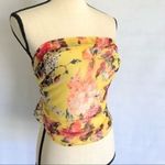 Vintage Floral Infinity Long Beach Scarf Yellow Photo 6