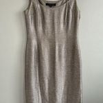 Anne Klein Sheath Dress & Blazer Set - Dress Sz 6 Blazer Sz 4 - Linen Silk Wool Photo 2