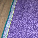 Diane Von Furstenberg  Turquoise & Purple 1 Pc Swimsuit Sarong & Hair Scrunchie Photo 7