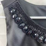 Connected Apparel Connected women's black satin jeweled tiered bodycon sleeveless business dress 8 Photo 2