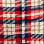 Vintage 70s Vest Plaid Open Front Women Lined Pockets Handmade‎ Red Blue White Size M Photo 12