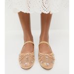 Loeffler Randall  Leonie Crystal Mesh Ballet Flats in Caramel Size US 10 Photo 11