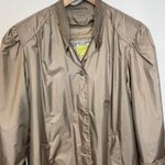 Vintage 80s Taupe Trench Coat ? Rain Jacket Sz 16 Large XL Tan Photo 8