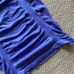 Calia By Carrie Underwood Short Sleeve Ruched Workout Crewneck Shirt Top Small Purple Photo 3