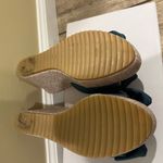 Denim Bow Wedges Sandals Jeans sandals Slip on Summer Shoes Open Toe Slippers Multiple Size 6 Photo 4