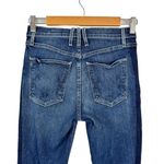 McGuire Denim Anthropologie McGuire Vintage Mid-Rise Cropped Raw Hem Jeans Two Tone Denim 26 Photo 8