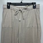 Susina Linen Blend Women's Beige Pull On Pants Size M Petite Lagenlook Coastal Size M Photo 2