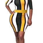 Women’s Multicolor Bodycon Above The Knee Dress Multi Size 2X Photo 0