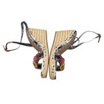 Betsey Johnson FLORAL ANKLE STRAP WEDGE SHOES Photo 4