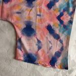 America & Beyond Tie Dye Short Dolman Sleeve Pullover Blouse M NWT Size M Photo 4