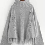 SheIn Gray Oversized Sweater Photo 0