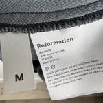 Reformation  Velvet Slip Dress Mini Cami Dark Gray Silver Y2K Party Cocktail Flaw Photo 4