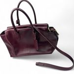 New $328 J Crew Harper Satchel Bag Purse Crossbody Top Handle Oxblood Burgundy Red Photo 2