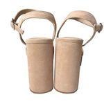 Antonio Melani  Bonny Suede Platform Block Heel Sandals Beige‎ Size 10 Photo 5