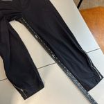 Athleta  Pants Womens 10 Black Mod Trekkie Crop Zip Ankle Nylon Stretch‎ Ripstop Photo 7