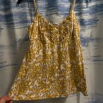 International concepts  Gold Color Splotch Print Flowey Tank Blouse Photo 0