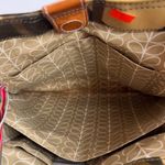 Orla Kiely Classic Zip Shoulder Bag Multi Stem Print Coated Canvas Browns/Tan Brown Photo 6
