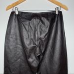 DKNY NWOT 100% Leather Black Mid Rise Bootcut Pants Size 8 Photo 7