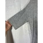 ZARA  Trafaluc Shirt Small Gray Chest Pocket Sweatshirt Raw Hem Oversized Photo 1