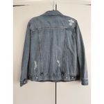 Time and Tru Denim Jacket Distressed Light Wash Women's Size 4 Photo 2