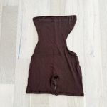 Naked Wardrobe NWOT  Strapless Cutout Romper‎ Brown Size Medium Photo 1