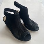 Vince Camuto  Lavette‎ Perforated Peep Toe Pumps Black Suede Womens Size 9.5M Photo 1