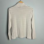 Vineyard Vines Striped Long Sleeve Turtleneck in White/Grey Photo 1