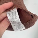 Anthropologie  Current Air Bette Tie-Back Cotton Contemporary Brown Blouse Top Photo 8