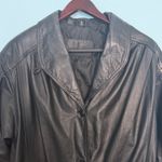 Jacqueline Ferrar Vintage Black Leather Button Jacket Shoulder
Pads w/ Gloves Photo 8