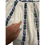 Tory Burch  Size 8 Embroidered White Alexandria‎ Skirt Women’s Beaded #E13-5 Photo 4