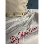 Vtg Paloma Picasso ITALY Ivory GENUINE LEATHER SHOULDER BAG Crossbody PURSE 12x9 Photo 1