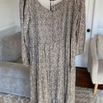 Able Paisley Smocked Maxi Dress 1X Brown Romantic Quiet Luxury Old Money NWTs Photo 0