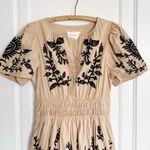 Anthropologie  • The Somerset Maxi Dress: Embroidered Edition tan black floral Photo 2