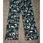 Disney NWT Women's Black Mickey & Minnie True Love Pajama Pants Size Medium Photo 2