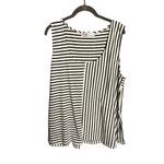 Free People NEW  Julie Striped Tunic Black White Stripe Oversized Cotton Tank‎ Photo 2