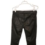 Current/Elliott  The Soho Zip Stiletto Skinny Jeans Mid Rise Black Coated Size 28 Photo 6