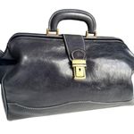 Floto Ciabatta Full Grain Italian Leather Doctor Style Handbag in Black Photo 0