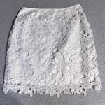 Kimchi Blue White Crochet Lace Bodycon Skirt Size 4 EUC Photo 0