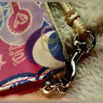 Coach  Signature Pink Poppy Wristlet Lavender Metallic Photo 5