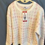 525 America : NWT Chalk Conbo Houndstooth Sweater- Pink Sparkle- XL Photo 7