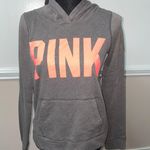 PINK - Victoria's Secret PINK Victoria’s Secret Logo Dark Grey Hoodie Photo 0